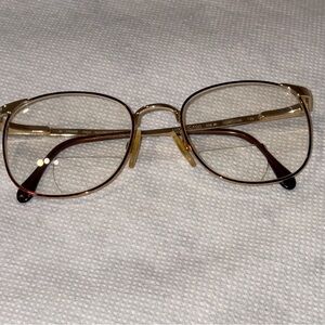 Vintage Luxottica Eyeglasses FRAMES 438 Electroplated Tortoise Gold 52[]19 135